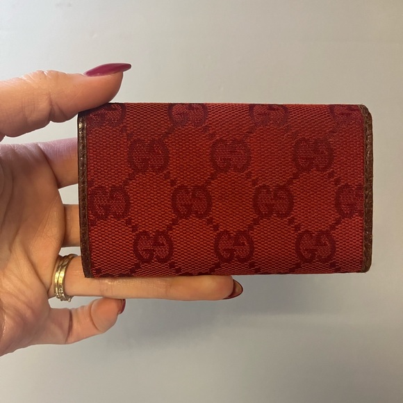 GUCCI Red key holder wallet - Picture 2 of 9